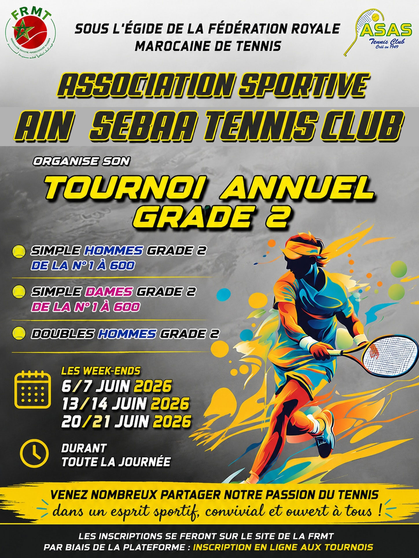 tournoi annuel grade 2 ASAS